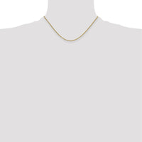 14K Yellow Gold 1.8mm Mariners Link Chain - 16 Inches by Oro Pregiato