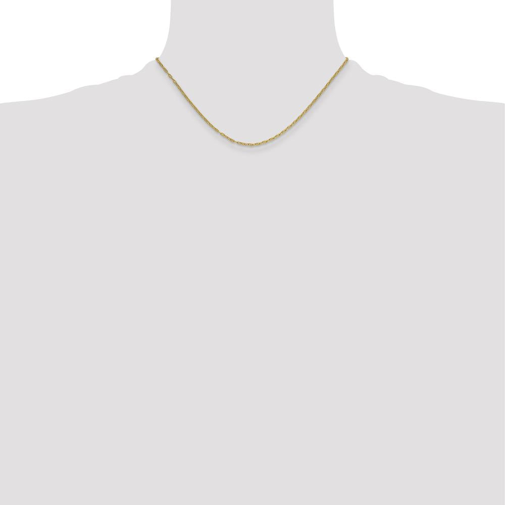 14K Yellow Gold 1.8mm Mariners Link Chain - 16 Inches by Oro Pregiato