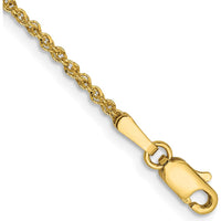 14K Yellow Gold 10" Ropa Chain Anklet with Lobster Clasp by 0