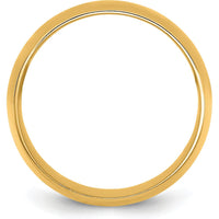 14K Yellow Gold 10mm Comfort Fit Domed Wedding Band - Size 5 by Luciano & Cie