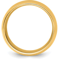 14K Yellow Gold 10mm Comfort Fit Domed Wedding Band - Unisex, Polished Finish by Luciano & Cie
