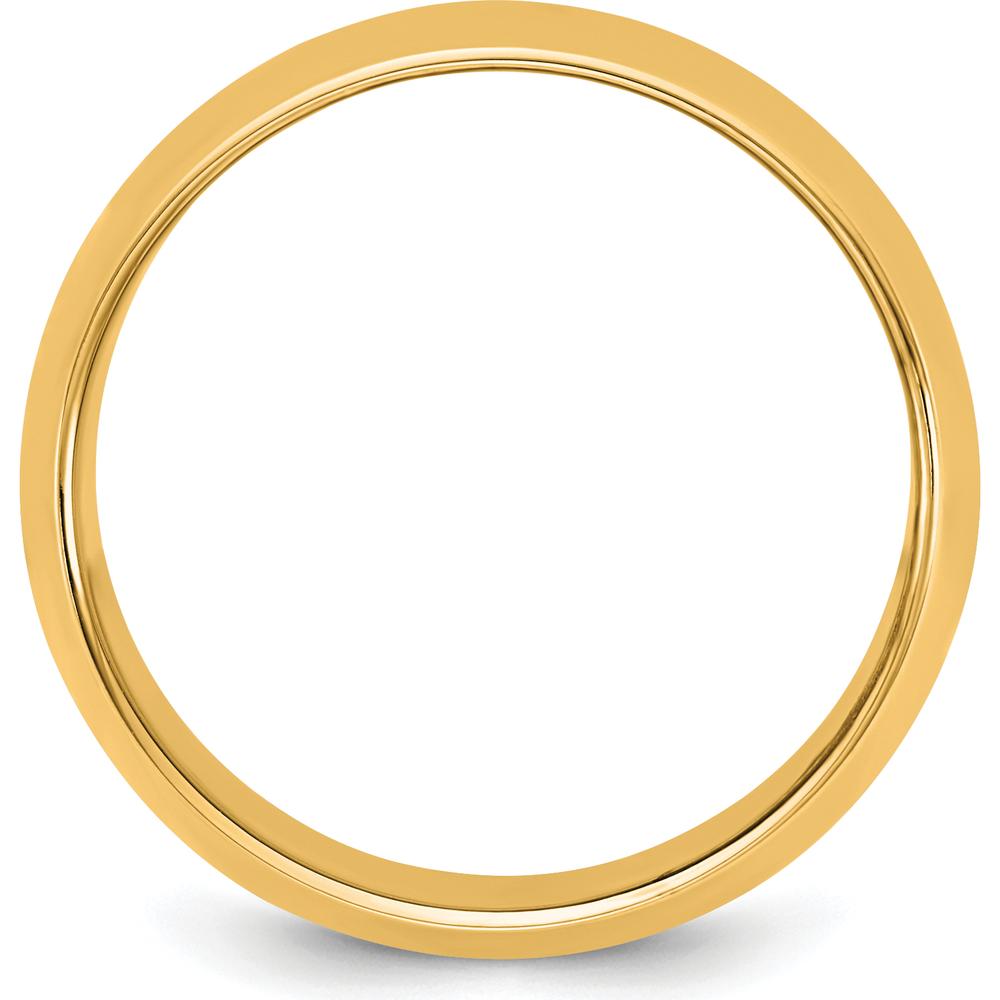 14K Yellow Gold 11mm Domed Half Round Wedding Band - Polished Finish by Luciano & Cie