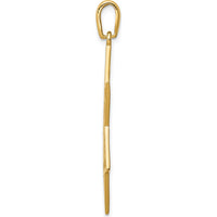 14K Yellow Gold 12 Tribes Star of David Pendant - 45mm Length by Oro Pregiato