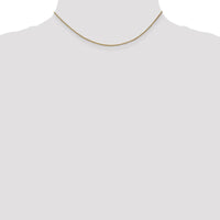 14K Yellow Gold 14" 1.25mm Spiga Chain Necklace with Lobster Clasp by Oro Pregiato