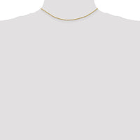 14K Yellow Gold 14" 1.3mm Diamond-Cut Rope Chain Necklace with Lobster Clasp by Oro Pregiato