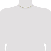 14K Yellow Gold 14" Box Chain Necklace with Lobster Clasp - 0.95mm Width by Oro Pregiato