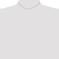 14K Yellow Gold 14" Box Chain Necklace with Polished Finish - 0.7mm Width by Oro Pregiato