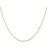 14K Yellow Gold 14" Diamond-Cut Parisian Wheat Chain with Lobster Clasp - Elegant 0.8mm Width Necklace by Oro Pregiato