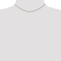 14K Yellow Gold 14" Diamond-Cut Rope Chain Necklace - 1.15mm with Lobster Clasp