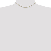 14K Yellow Gold 14" Diamond-Cut Spiga Chain Necklace - Polished Finish by Oro Pregiato