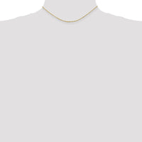 14K Yellow Gold 14" Diamond-Cut Ultra Rope Chain - 1.5mm Width by Oro Pregiato