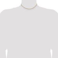 14K Yellow Gold 14" Flat Figaro Chain Necklace - 1.8mm Width by Oro Pregiato