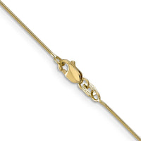 14K Yellow Gold 14-inch .8mm Round Snake Chain with Lobster Clasp by 0