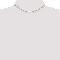 14K Yellow Gold 14" Lightweight Flat Anchor Link Pendant Chain - 1.5mm Width by Oro Pregiato
