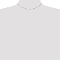 14K Yellow Gold 14" Octagonal Snake Chain Necklace - 0.8mm Diamond-Cut Polished Finish with Lobster Clasp by Oro Pregiato