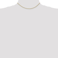 14K Yellow Gold 14" Rope Chain Necklace with Polished Finish - 1.5mm