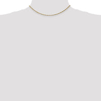 14K Yellow Gold 14" Singapore Chain with Spring Ring Clasp by Oro Pregiato