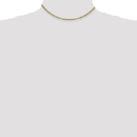 14K Yellow Gold 14" Spiga Chain with Lobster Clasp - 2.1mm Width by Oro Pregiato