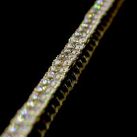 14K Yellow Gold 15.67 Carat Tennis Necklace with Round Brilliant Cut Lab Diamonds (E VS1) - 123 Stones - Covaloro Fine Jewelry