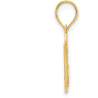 14K Yellow Gold 15 Crown Pendant with Fleur-de-Lis Design by Oro Pregiato