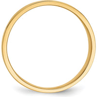 14K Yellow Gold 15mm Flat-top Tapered Cigar Band Ring - Polished Finish by Oro Pregiato