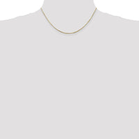 14K Yellow Gold 16" 0.9mm Octagonal Snake Chain Necklace with Lobster Clasp by Oro Pregiato