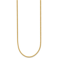 14K Yellow Gold 16" 1.4mm Franco Chain with Lobster Clasp - Polished Finish by Oro Pregiato