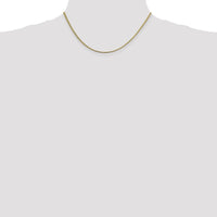 14K Yellow Gold 16" 1.4mm Franco Chain with Lobster Clasp - Polished Finish by Oro Pregiato