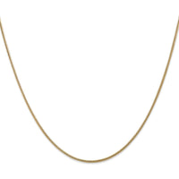 14K Yellow Gold 16" 1.6mm Round Snake Lobster Clasp Chain by 0