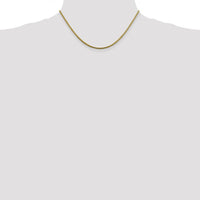 14K Yellow Gold 16" 1.85mm Round Snake Chain with Lobster Clasp by 0