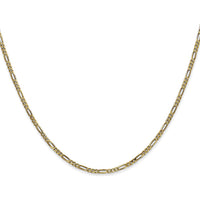 14K Yellow Gold 16" 1.8mm Flat Figaro Chain Necklace with Lobster Clasp by Oro Pregiato