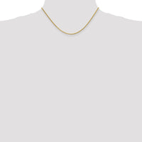14K Yellow Gold 16" 1.9mm Diamond-Cut Parisian Wheat Chain with Lobster Clasp by Oro Pregiato