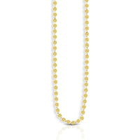 14K Yellow Gold 16" 2.2mm Oval Mirror Link Chain with Lobster Clasp - Polished Finish by Orozza Fine Jewelry