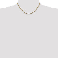 14K Yellow Gold 16" 2.5mm Franco Chain with Lobster Clasp by Oro Pregiato
