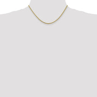 14K Yellow Gold 16" 2.8mm Spiga Chain with Lobster Clasp by Oro Pregiato