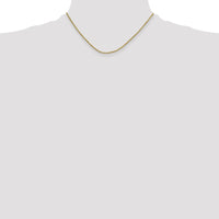 14K Yellow Gold 16" 2mm Diamond-Cut Rope Chain with Lobster Clasp by Oro Pregiato