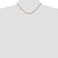 14K Yellow Gold 16" 3mm Diamond-Cut Rope Chain with Lobster Clasp by Oro Pregiato