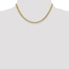 14K Yellow Gold 16" 4.7mm Lightweight Flat Cuban Link Chain by Oro Pregiato