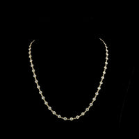 14K Yellow Gold 16.5-Inch Station Necklace with 48 Bezel-Set Round Lab Diamonds - 6.40 Carat Total Diamond Weight - Covaloro Fine Jewelry