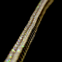14K Yellow Gold 16.79 Carat Tennis Necklace with 116 Prong Set Round Lab Diamonds - E-F Color VS1 Clarity - Covaloro Fine Jewelry