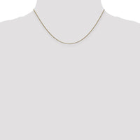 14K Yellow Gold 16" .8mm Round Snake Chain Necklace with Lobster Clasp by 0