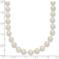 14K Yellow Gold 16" Akoya Saltwater Cultured Pearl Necklace with Pearl Clasp - 5-6mm Pearls by Monteluci Fine Jewelry