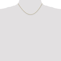 14K Yellow Gold 16" Box Chain Necklace with Lobster Clasp - 1.1mm Width by Oro Pregiato