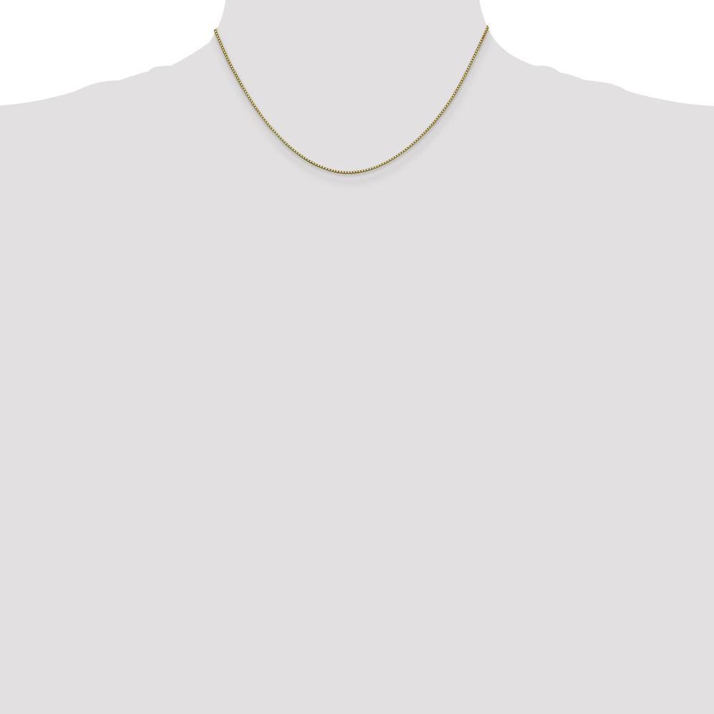 14K Yellow Gold 16" Box Chain Necklace with Lobster Clasp by Oro Pregiato