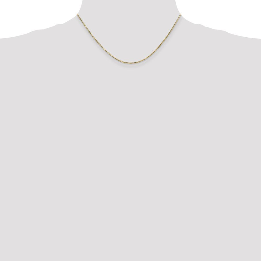 14K Yellow Gold 16" Box Chain Necklace with Lobster Clasp by Oro Pregiato