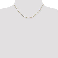 14K Yellow Gold 16" Box Chain Necklace with Spring Ring Clasp - 0.7mm Width by Oro Pregiato