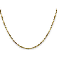 14K Yellow Gold 16" Box Chain with Lobster Clasp - 1.75mm Width by Oro Pregiato