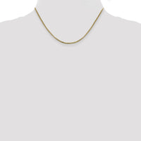 14K Yellow Gold 16" Box Chain with Lobster Clasp - 1.75mm Width by Oro Pregiato