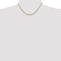 14K Yellow Gold 16" Byzantine Chain with Lobster Clasp - 2mm Width by Oro Pregiato