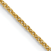 14K Yellow Gold 16" Cable Chain Necklace with Lobster Clasp - 1.2mm Width by Oro Pregiato
